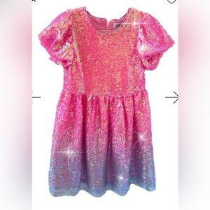 Lola + the Boys Sparkling Pink Ombré Sequin Dress